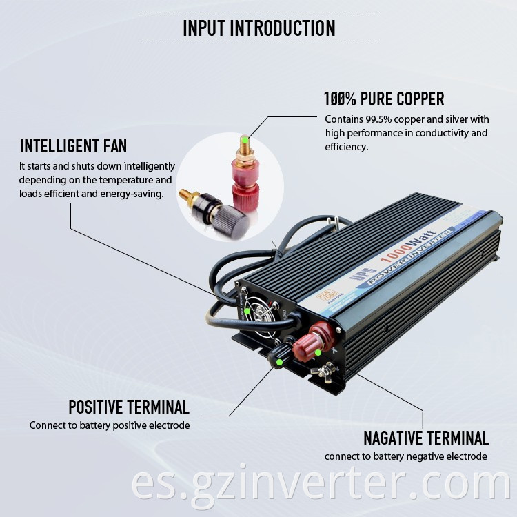 solar charger inverter input